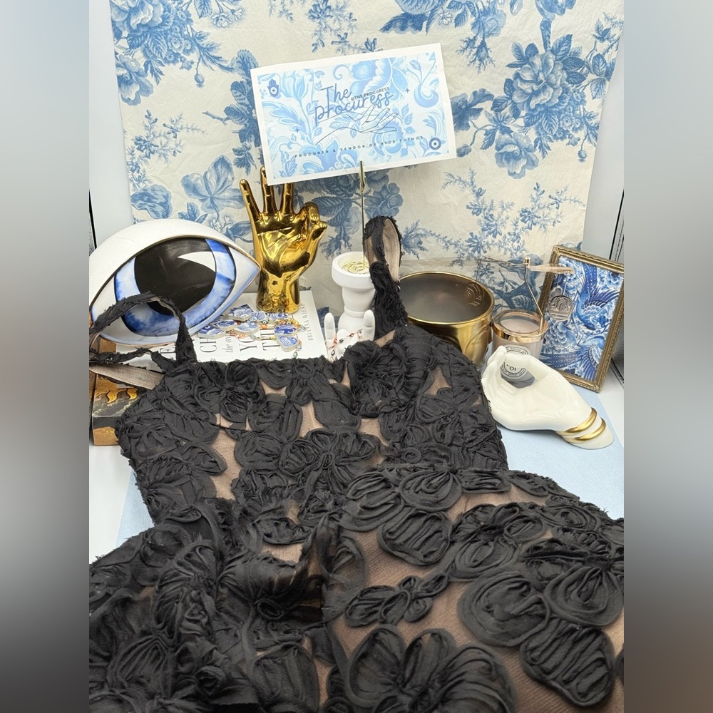 🆕 BRONX & BANCO 🧿 NWOT Sabrina Midi Dress, Black Floral - Sz S / US 4 - Picture 14 of 17